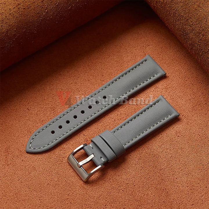 Genuine Sailcloth Watch Band Premium Sailcloth Strap 18mm 19mm 21mm Waterproof Nylon Quick Release Bracelet 20mm 22mm Wristbelt