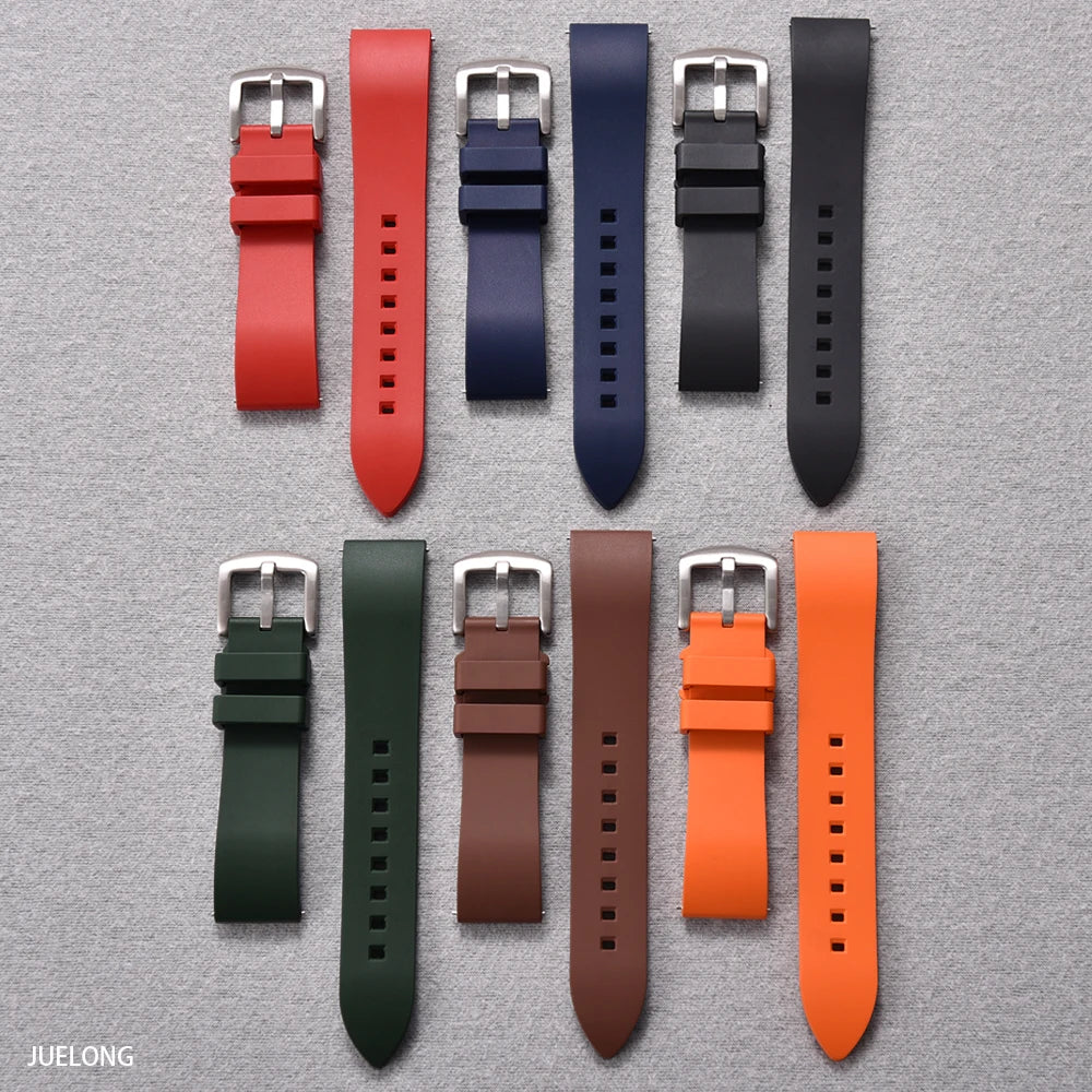 NATOBELT Quick Release Bands Diving Watch Accessories Premium Classic FKM Fluorine Rubber Watch Strap 18-19-20-21-22-23-24mm