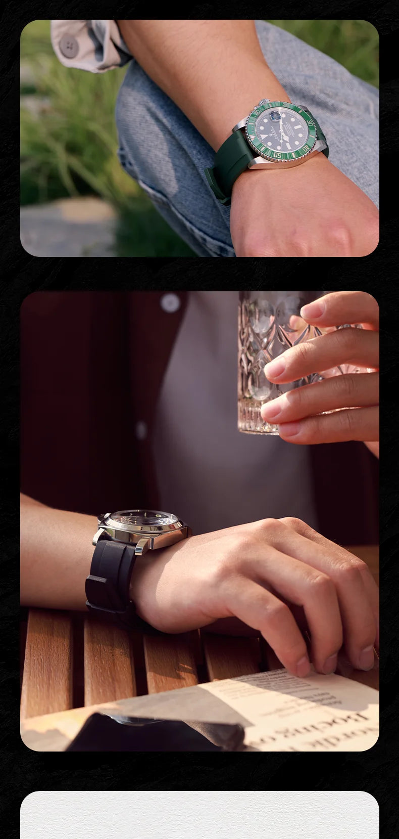 Natural Rubber Watch Band, Quick Release, 20mm 21mm 22mm 24mm, Accessories Watch Strap For LONGINES MIDO TISSOT