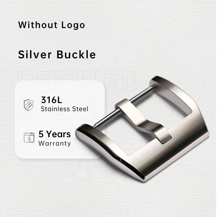 316L Stainless Steel Watch Buckle 18–20mm Silver/Black/Rose Gold – MAIKES