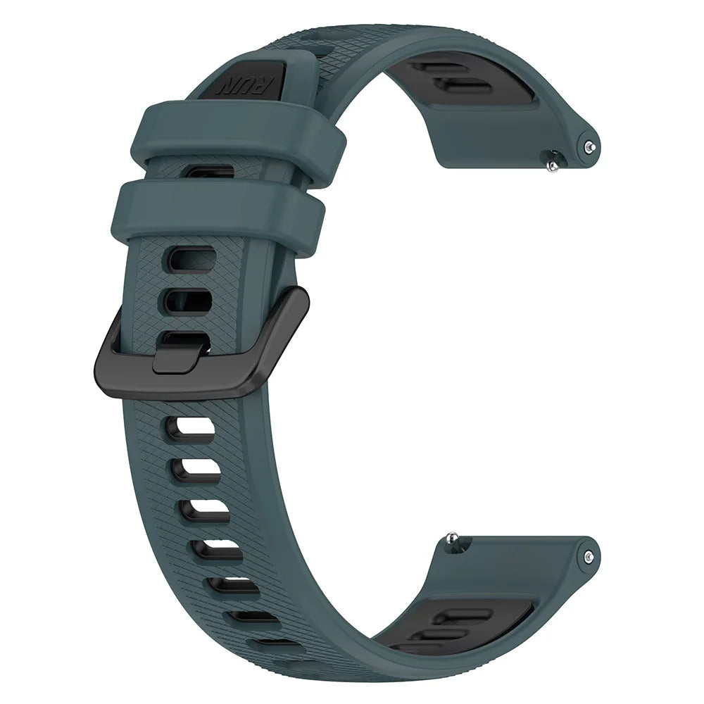 Silicone Strap for Garmin Forerunner 165/245/255/265 & Huawei Watch GT4/GT5 – 18/20/22mm