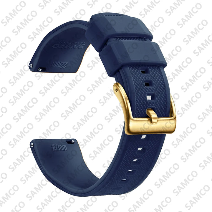 Premium Silicone Rubber Watch Band 18–22mm (Quick Release)