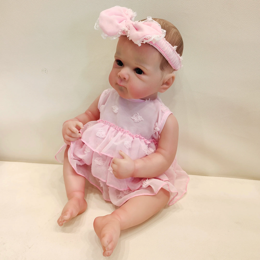 18″ Bettie Lifelike Full‑Body Reborn Baby Doll – 3D Skin & Hand‑Drawn Hair