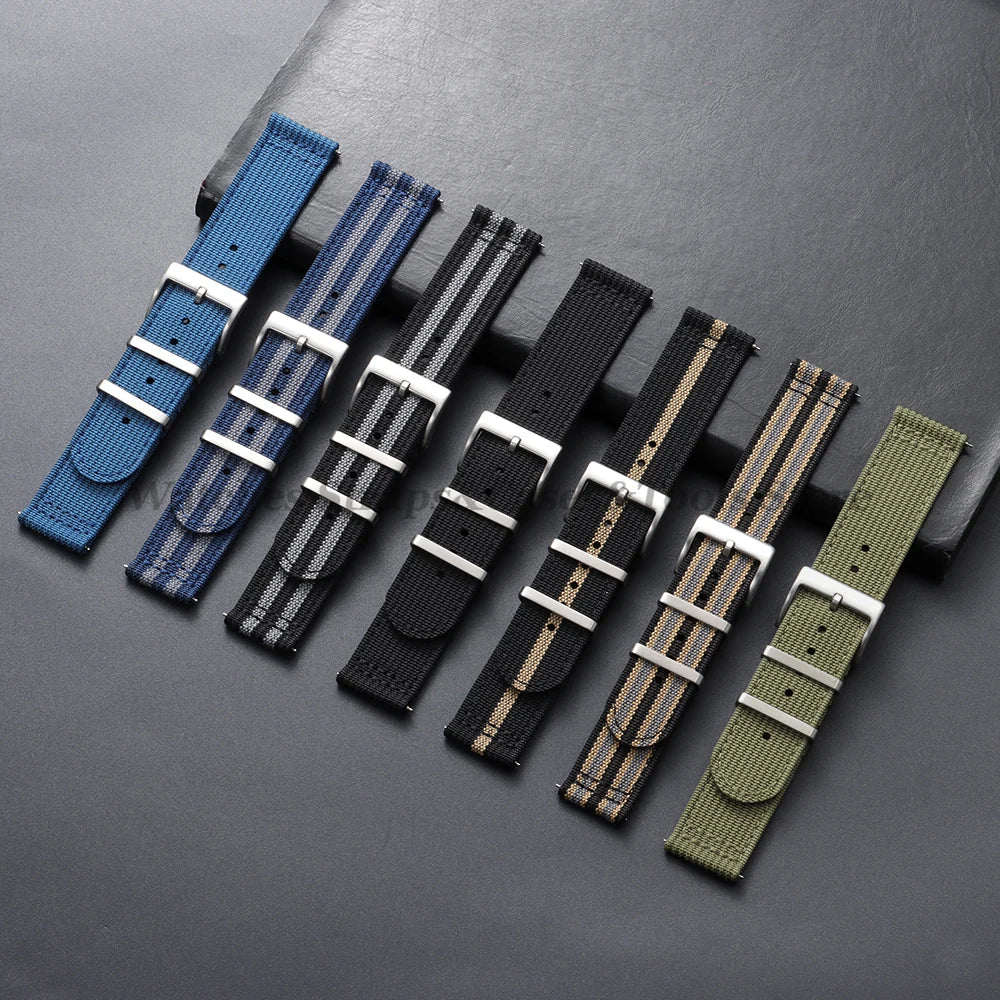 Soft Nylon Strap (20–22mm) – Quick Release Sport
