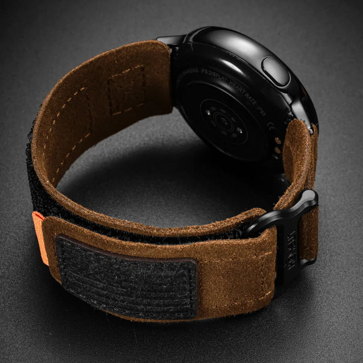 Hemsut Genuine Leather Quick-Release Watch Strap (20-22mm)