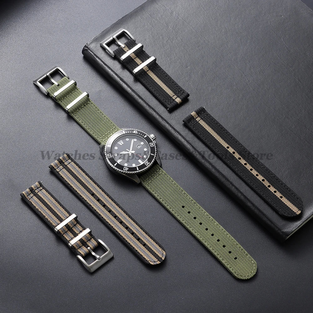 Soft Nylon Strap (20–22mm) – Quick Release Sport
