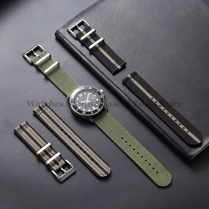 Soft Nylon Strap (20–22mm) – Quick Release Sport