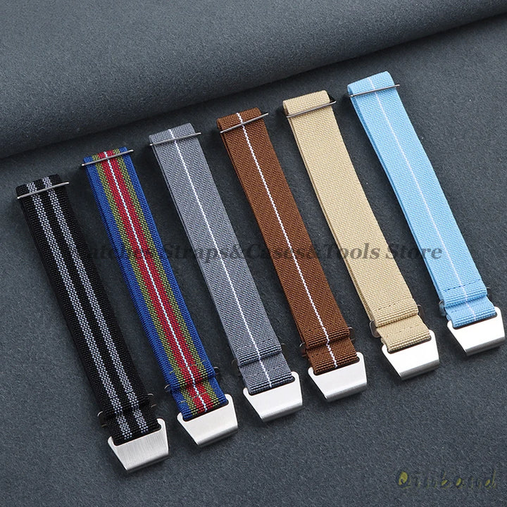 Elastic Nylon Watch Band for Seiko for Omega Sports Bracelets 18mm 20mm 22mm for Huawei Watch GT5/GT4/GT3 Parachute Watch Straps