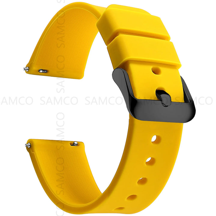 Soft Silicone Quick-Release Watch Band 14–24mm