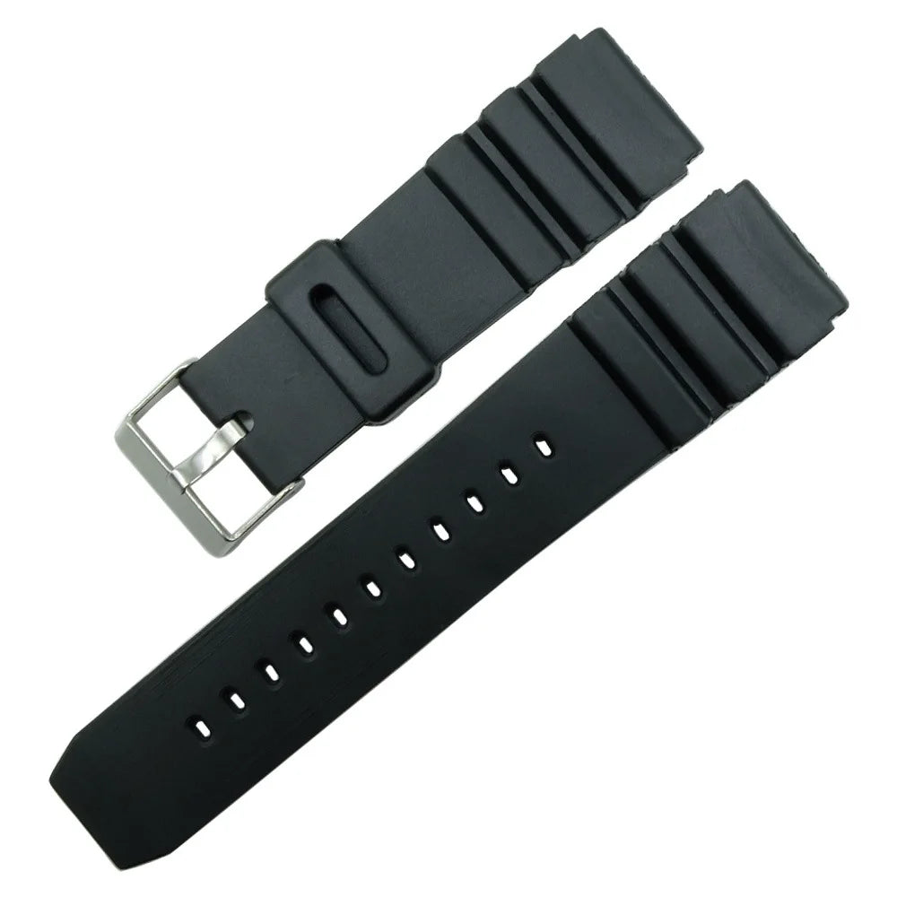 Rubber Sports Watch Strap 18–22mm for Casio TUP & Diving Watches