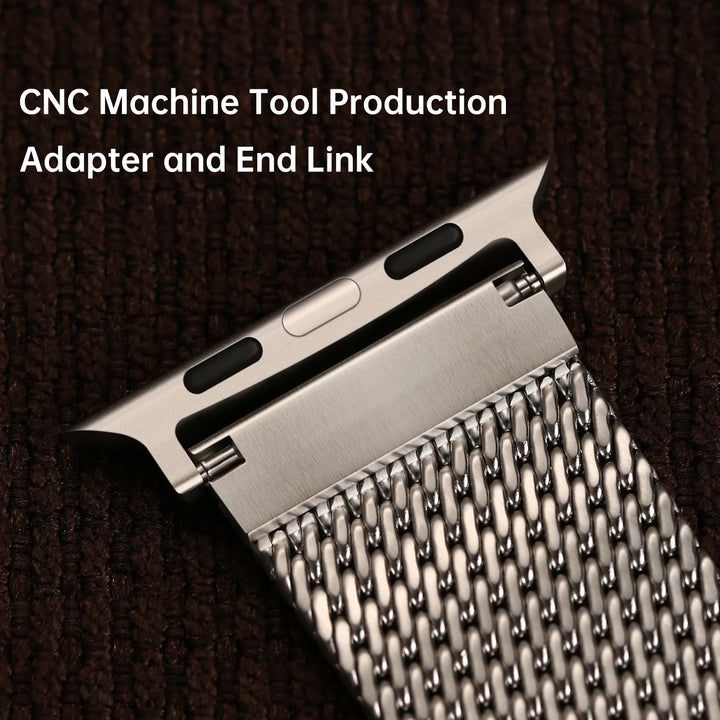 Luxury Milanese Mesh Apple Watch Ultra 2 Band, 316L Stainless Steel Watch Strap, For Apple Watch 49mm 45mm 44mm 41mm 40mm