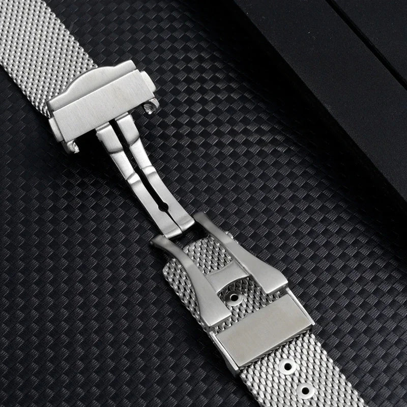 Milanese Mesh Steel Watch Band 20mm for Omega Haima 300