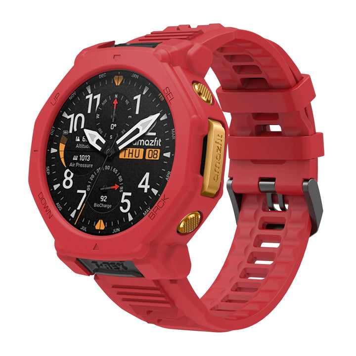 Silicone Strap & Protective Case for Amazfit T-Rex 3 Pro – 48mm Replacement Band