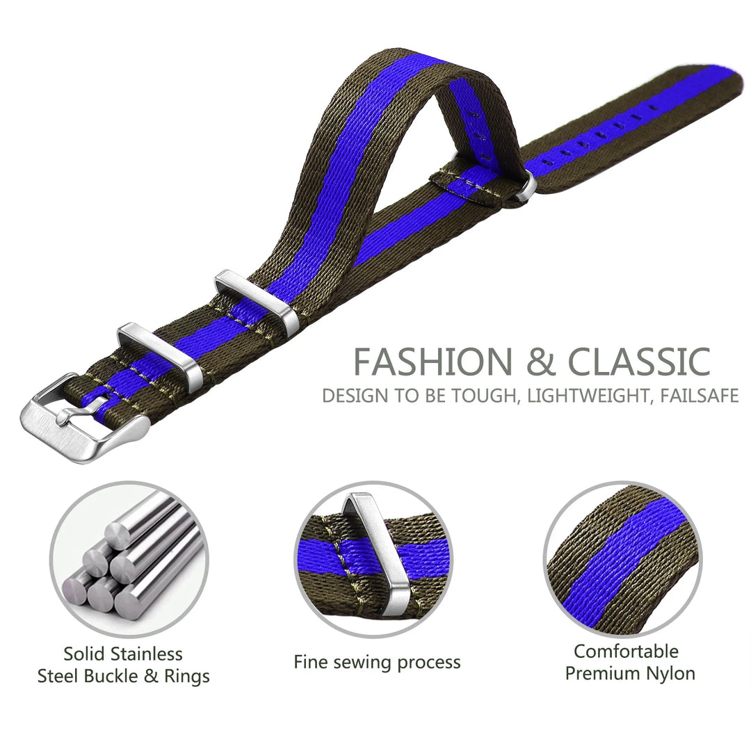 Military Watch Strap 20–22mm