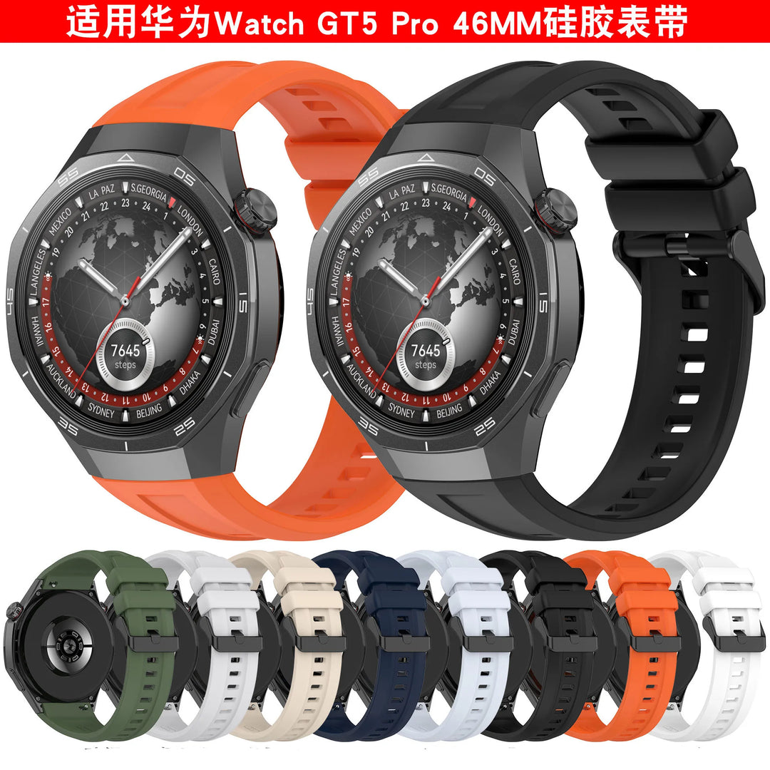 Silicone Strap for Huawei Watch GT5 Pro 46mm
