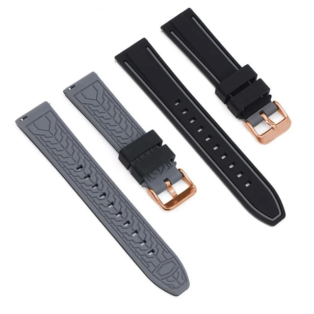 Premium Silicone Quick Release Watch Strap – 20/22/24mm