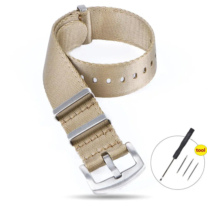 High Density Nylon Watch Band 20–22mm