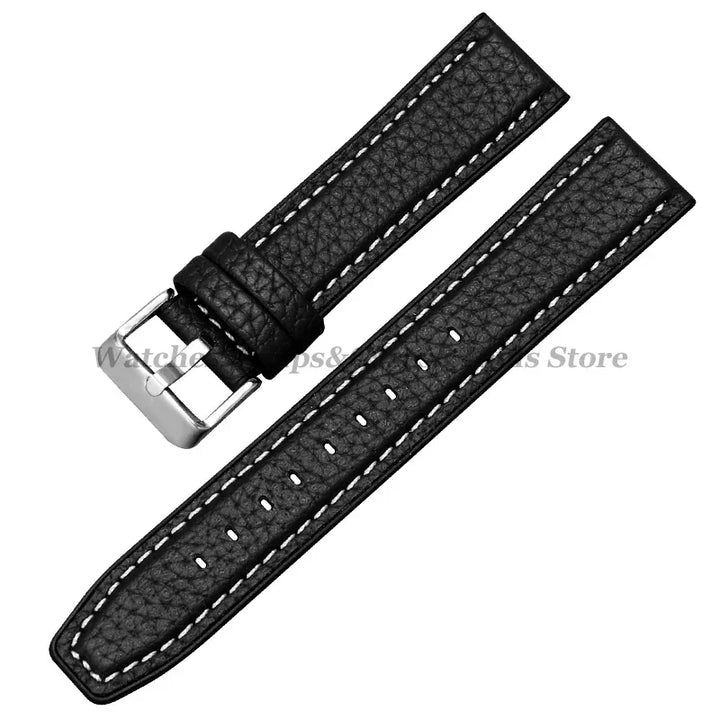 Silicone & Leather Watch Strap for Huawei & Samsung – 18–46mm