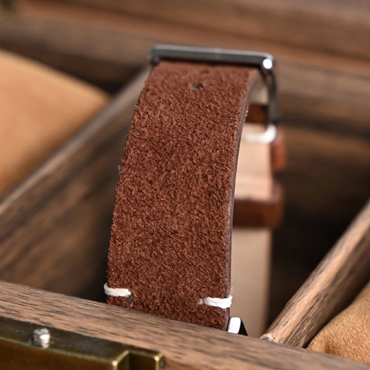 Quick Release Soft Suede Leather Watch Strap (14–22mm)