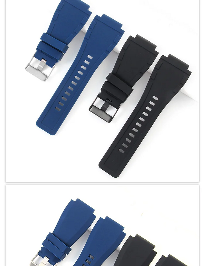Bell & Ross BR01/BR03 Silicone Watch Strap – 24mm, Waterproof & Breathable
