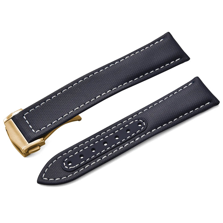 For Omega Strap Leather Sailcloth Watch Strap 20mm22mm Canvas Sailcloth Watch Band for Seiko Business Universal Bracelet for Men