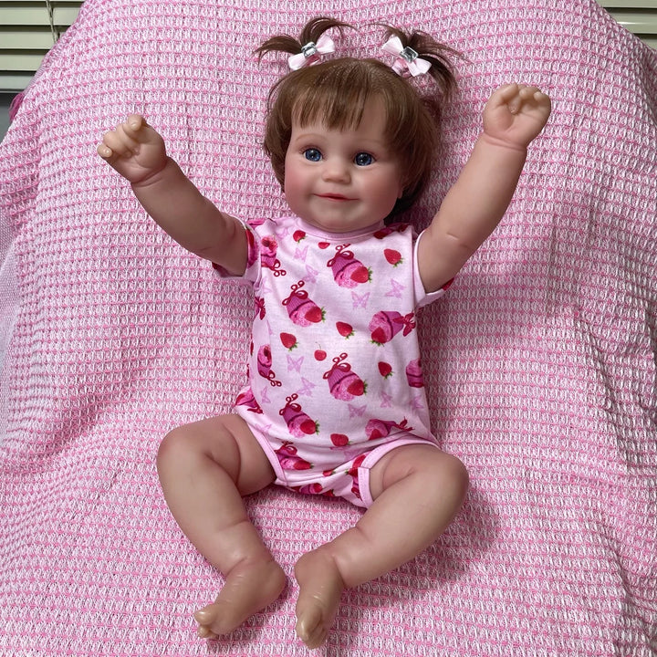 50 cm Maddie Lifelike Painted Vinyl Reborn Baby Doll – 3D Skin & Visible Veins
