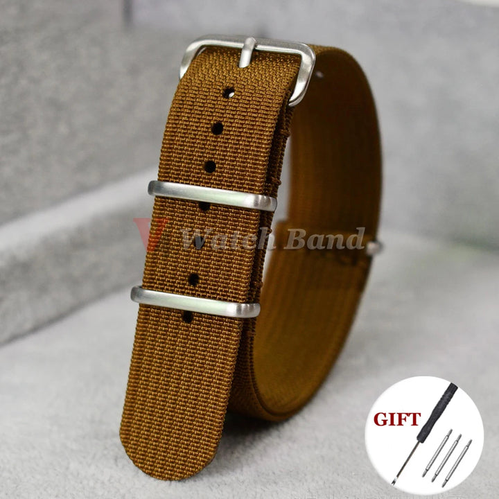 New Ribbed Nylon Watch Band for Omega 20mm 22mm 18mm High Quality Strap for Seiko Military Watchband Army Sport Wrist Bracelet
