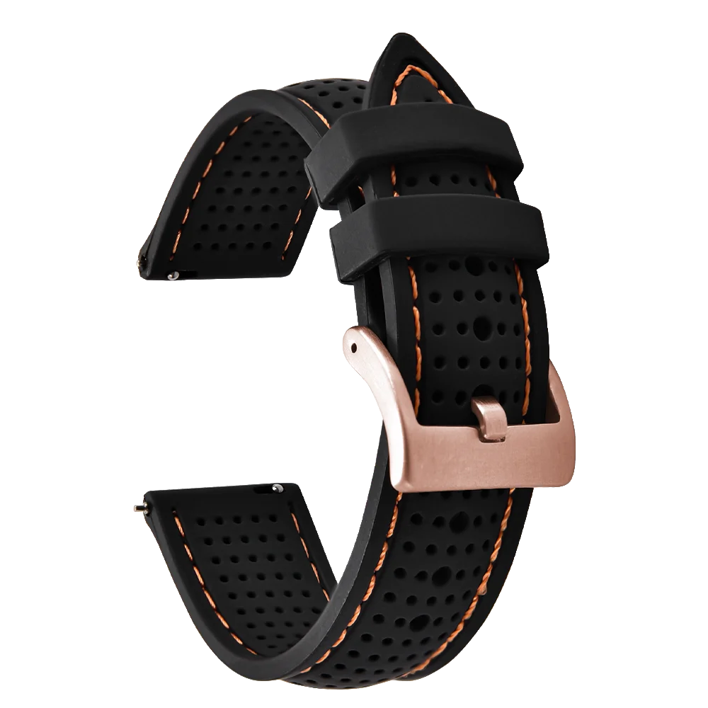 NATOBELT Soft Porous Rubber Watch Strap – Quick Release (18-22mm)