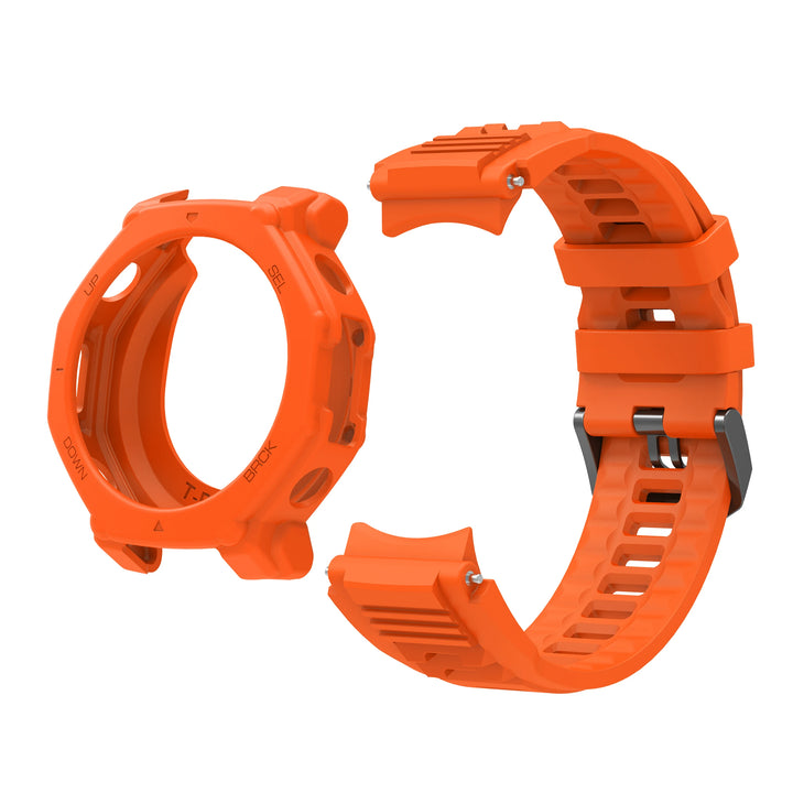 Silicone Strap & Protective Case for Amazfit T-Rex 3 Pro – 48mm Replacement Band