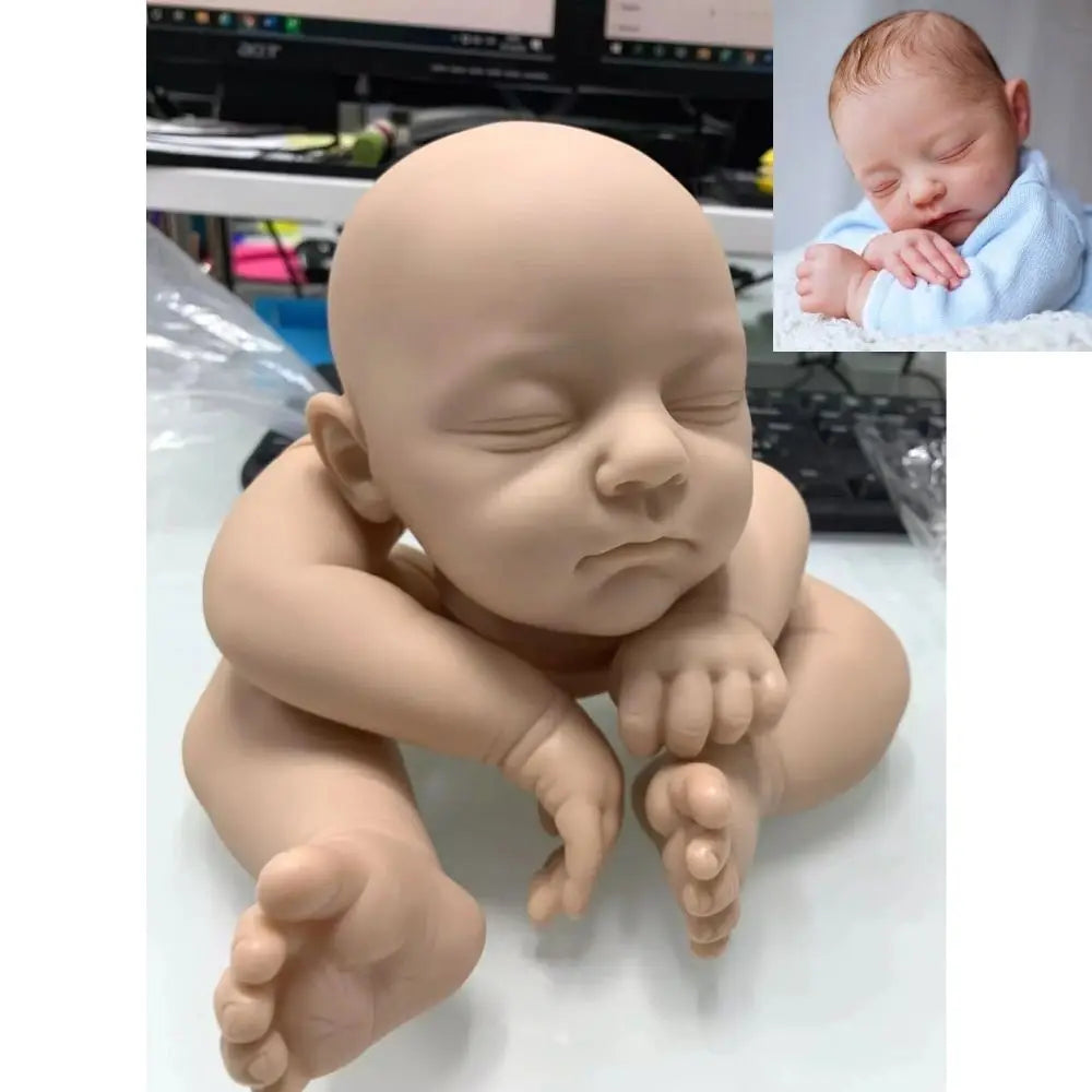 19″ Jamie Unfinished Reborn Doll Kit – Unpainted with Cloth Body