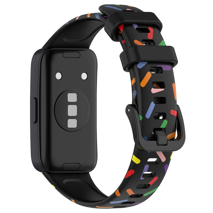 Printed Silicone Strap for Huawei Band 8-10