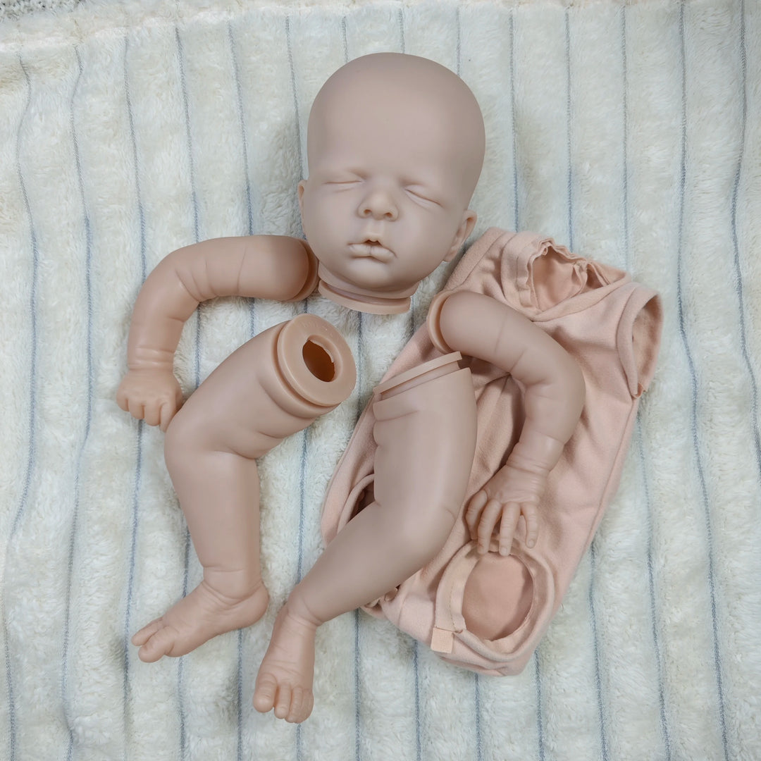 20″ Luisa Unpainted Vinyl Reborn Doll Kit with Full Arms, Legs & Cloth Body