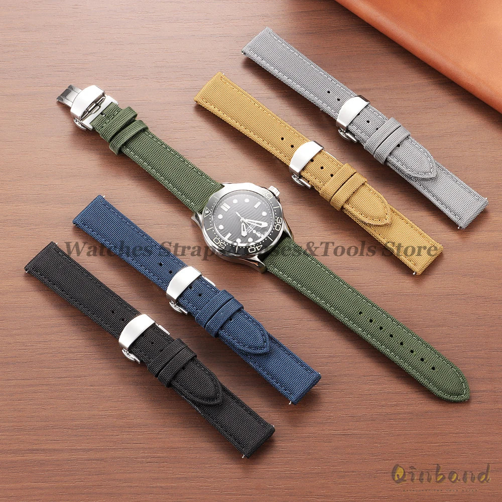 Quick Release Sailcloth Strap (20–22mm) – Military Sport