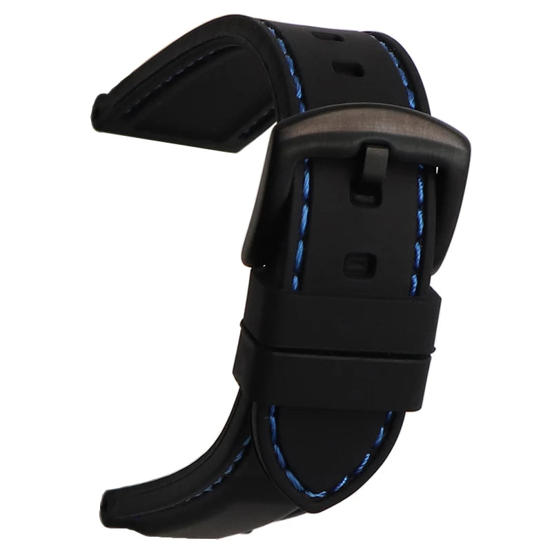 Waterproof Silicone Rubber Watch Strap (20-26mm)