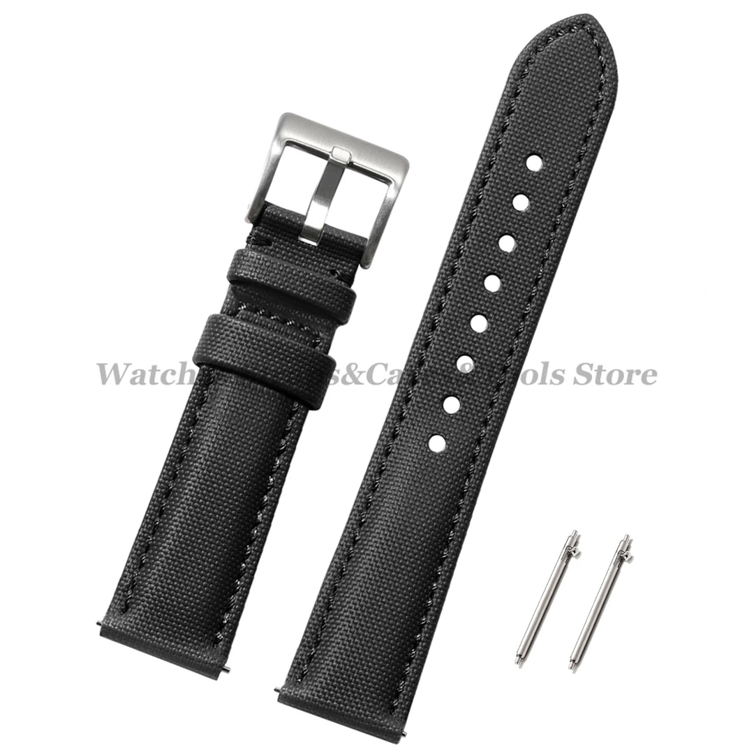 Sailcloth Nylon Watch Band 18mm 20mm 22mm for Huawei Watch Gt4 46mm Waterproof Fabric Watch Strap for Seiko Quick Release Belts