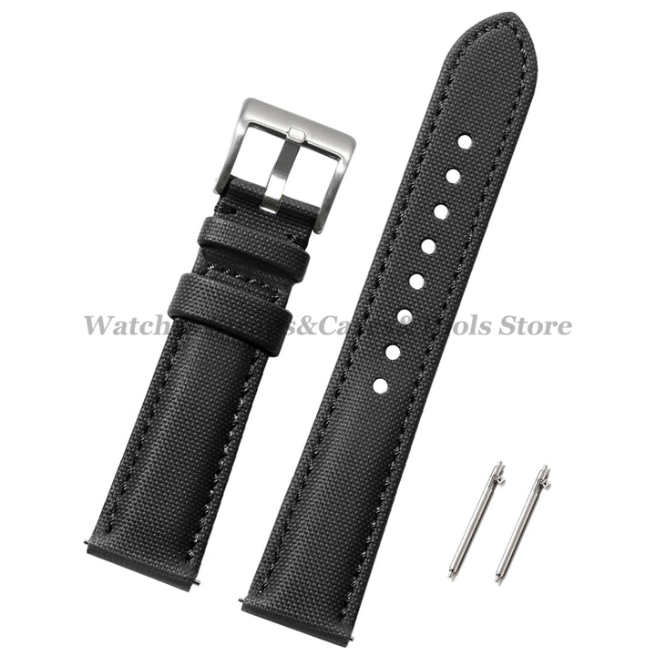 Sailcloth Nylon Watch Band 18mm 20mm 22mm for Huawei Watch Gt4 46mm Waterproof Fabric Watch Strap for Seiko Quick Release Belts