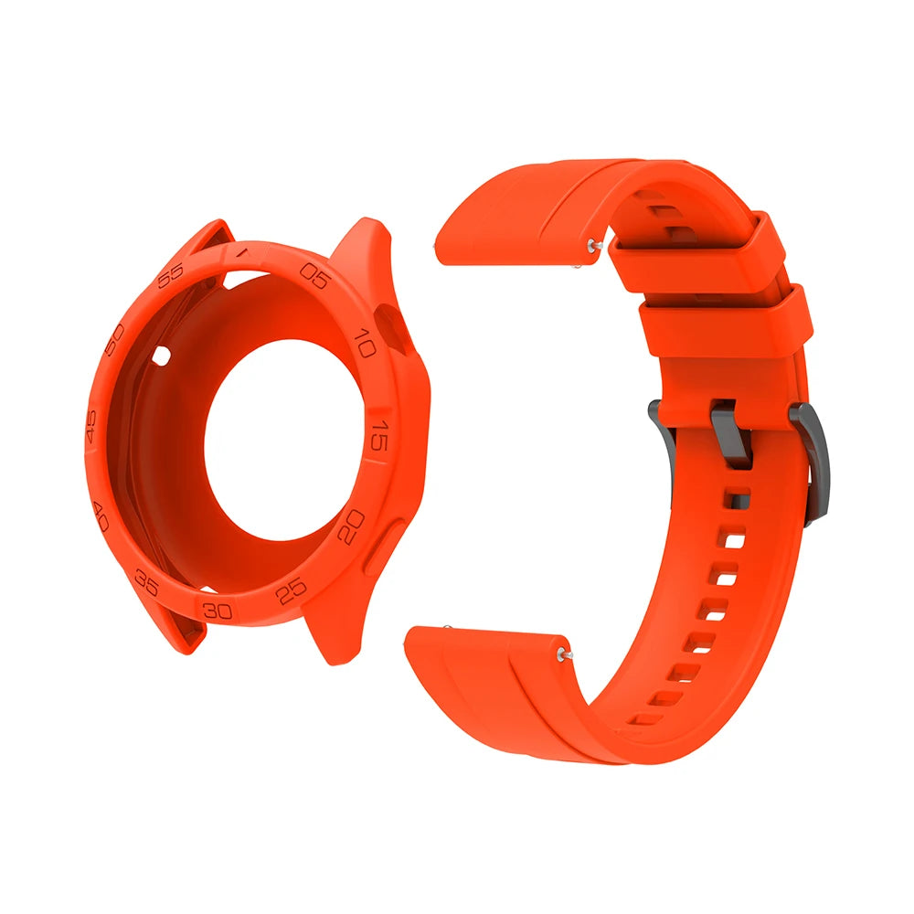 Silicone Strap & Protective Case for Huawei Watch GT4/GT5/GT6 – 46mm