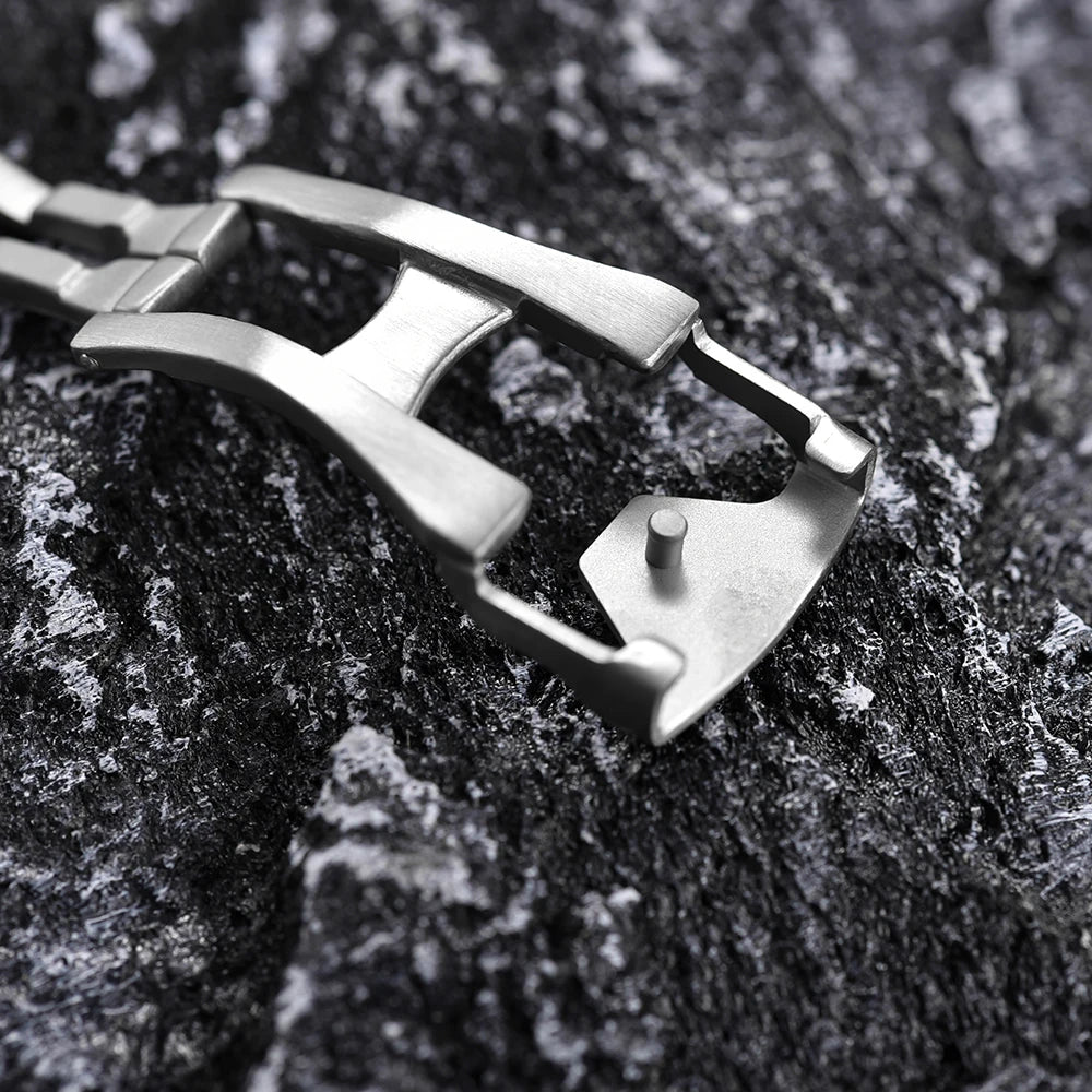 Stainless Steel Deployment Clasp 18–22mm for Omega Watches – Butterfly Buckle