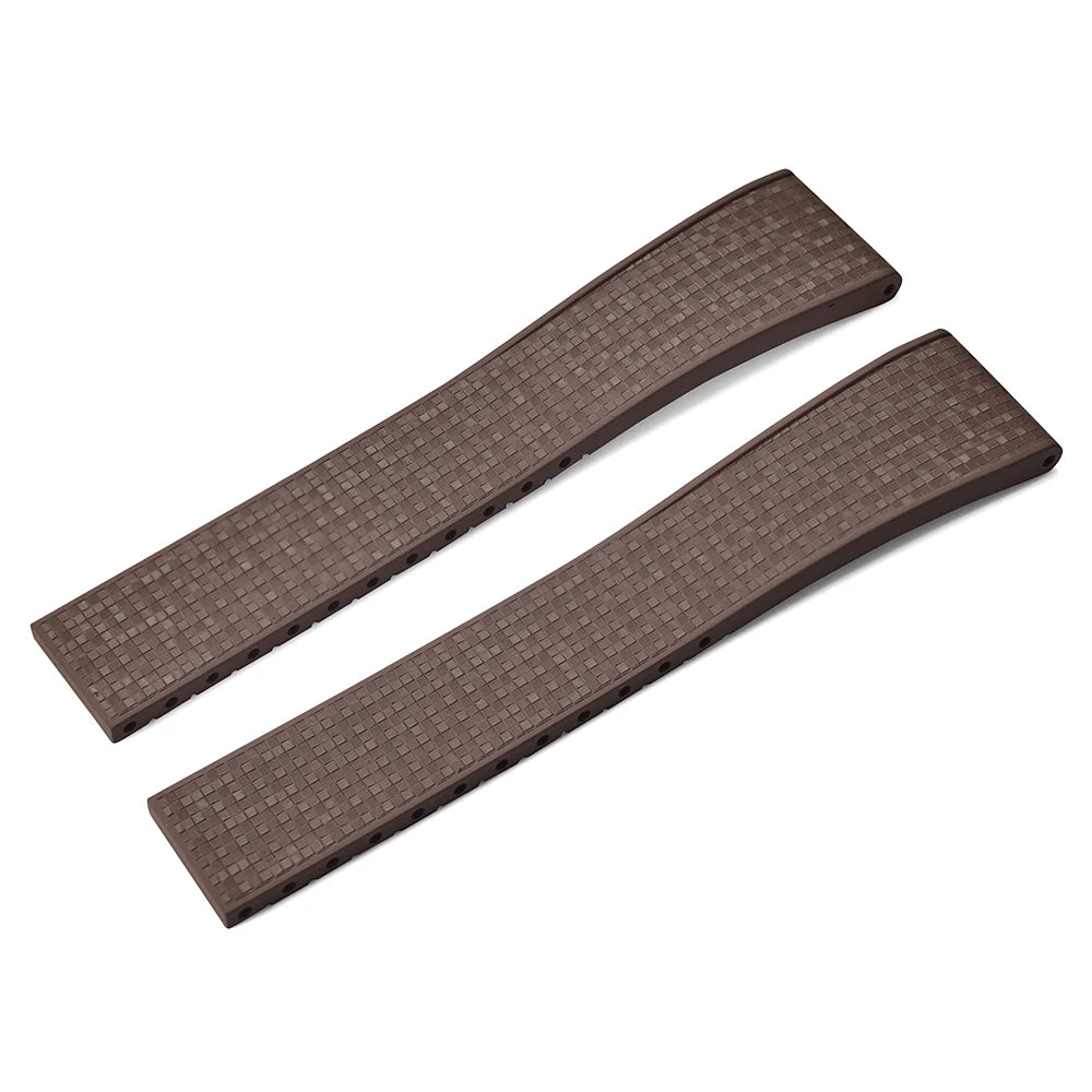 NATOBEL Mosaic FKM Rubber Watch Strap – 20/22mm Quick Release Diver Strap