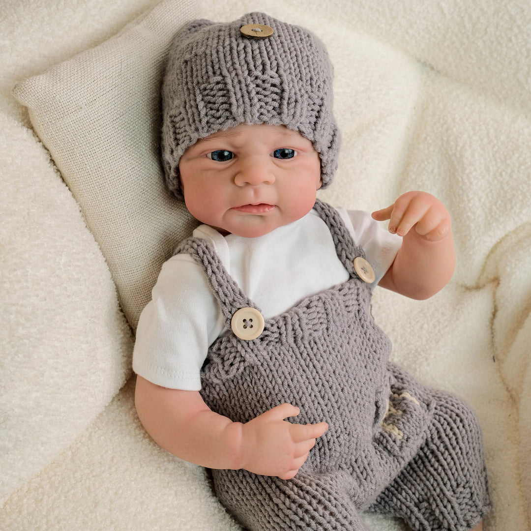 19" Elijah Realistic Newborn Boy Reborn Doll