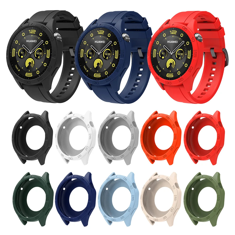 Silicone Strap & Protective Case for Huawei Watch GT4/GT5/GT6 – 46mm
