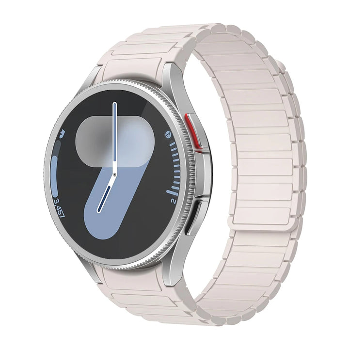 Magnetic Silicone Strap for Samsung Galaxy Watch – 40/44/45mm, No Gaps