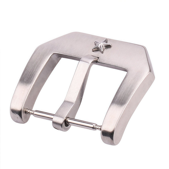 22mm Stainless Steel Watch Buckle – Brushed Silver