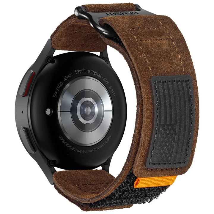 Hemsut Genuine Leather Watch Strap – 20/22mm for Samsung Galaxy