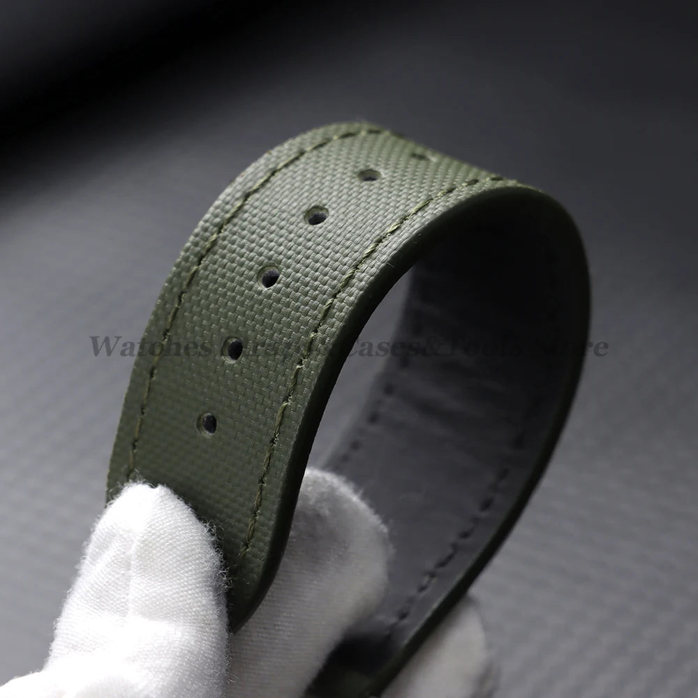 20mm 22mm Sailcloth Nylon Watchband for Samsung Galaxy Watch8/7/6/5 Watch Men Women Quick Release Leather Waterproof Watch Strap