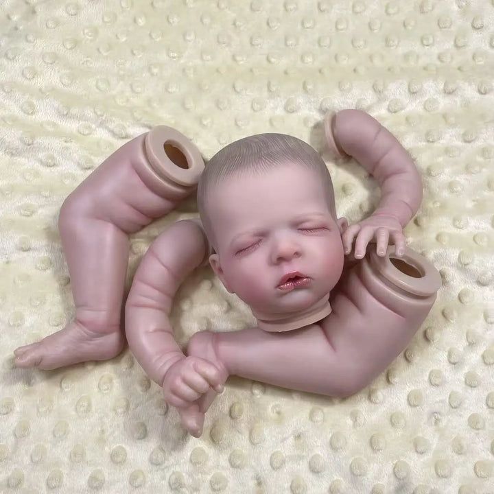 20″ Luisa Painted Reborn Doll Kit – Vinyl & Cloth Body, Rooted Eyelashes (DIY)