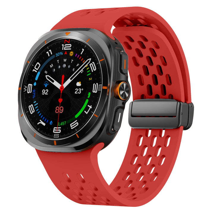 Breathable Silicone Magnetic Strap for Samsung Galaxy Watch Ultra 47mm