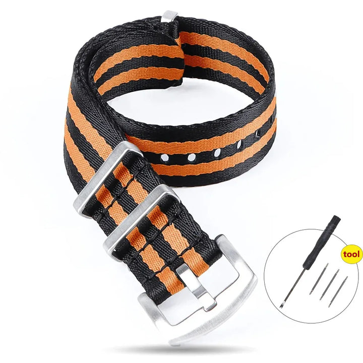 High Density Nylon Watch Band 20–22mm
