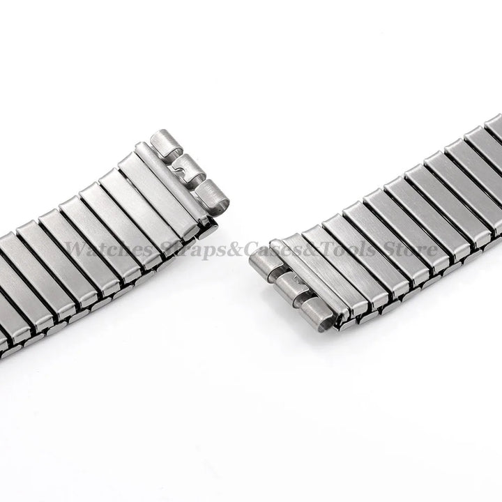 Elastic Metal Stretch Watch Band for Swatch – 17/20mm Stainless Steel