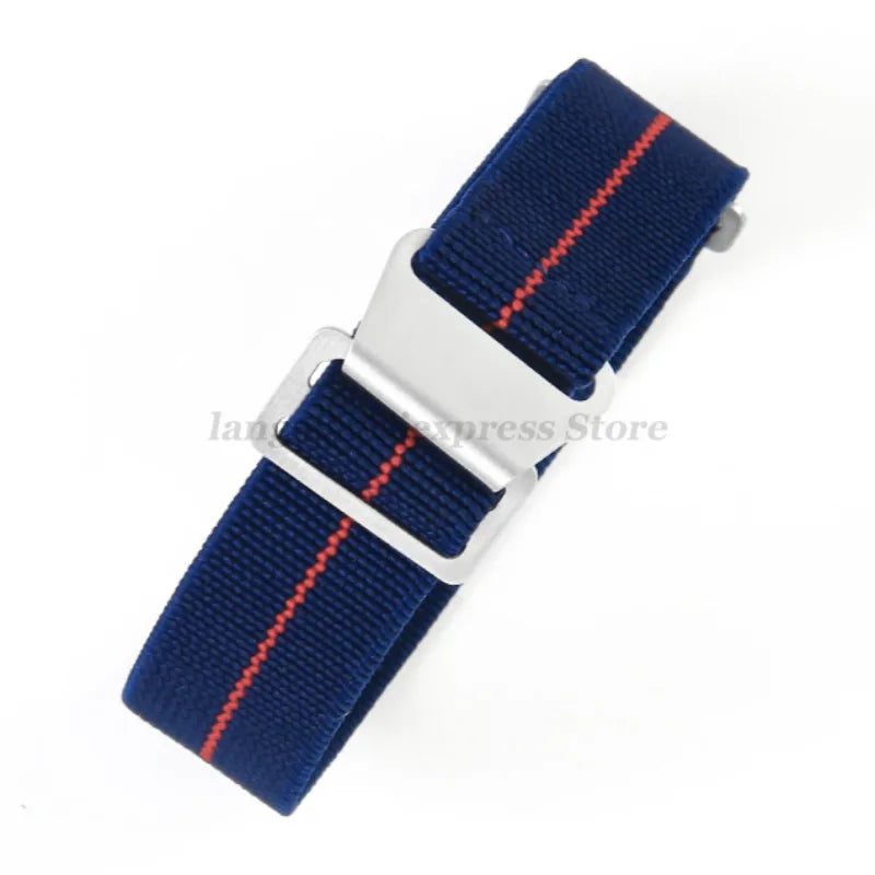 18mm 20mm 22mm Parachute Elastic Nylon Watch Strap for Omega Men Outdoors Sport Army Military Wrist Strap Bracelet Accessories
